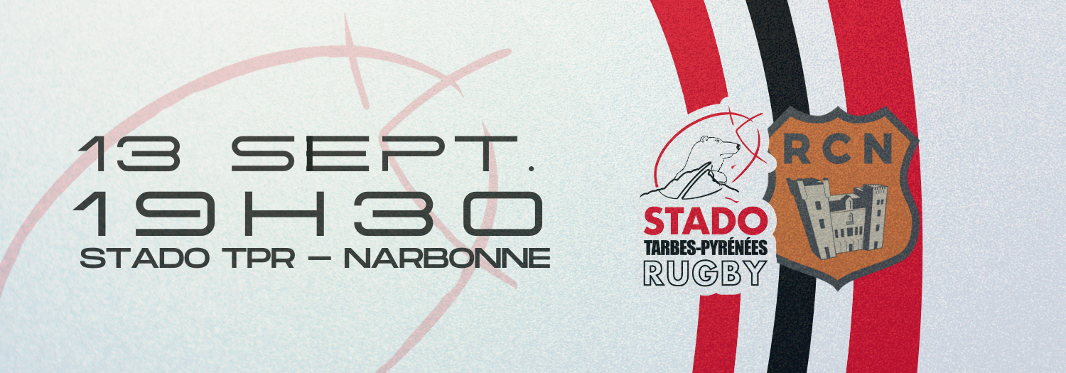 Match Stado TPR vs Narbonne le 13 septembre à 19h30 au stade Maurice Trélut